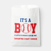 Sachets En Papier Petit Baby shower De Baseball Slugger (Devant)