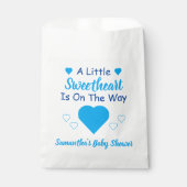 Sachets En Papier Petit Baby shower de coeur (Devant)