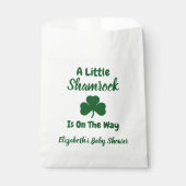Sachets En Papier Petit Baby shower de la Saint Patrick Shamrock (Devant)