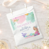 Sachets En Papier Petit Baby shower de sirène (Coupé)