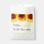 Sachets En Papier Petit Baby shower de tournesol (Devant)