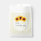 Sachets En Papier Petit Baby shower de tournesol (Devant)