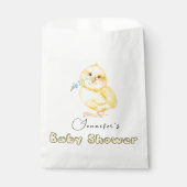 Sachets En Papier Petit Baby shower en brique (Devant)