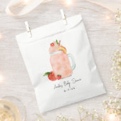 Sachets En Papier Petit Baby shower Fruit Smoothie Fille Peach (Coupé)