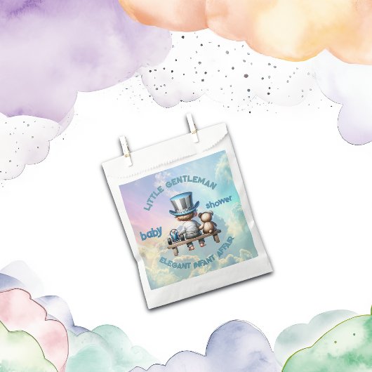 Sachets En Papier Petit Baby shower Gentleman |