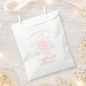 Sachets En Papier Petit Baby shower Snowflake Parties scintillant ro (Coupé)