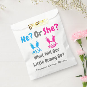 Sachets En Papier Petit Bunny Gender Reveal