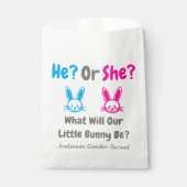Sachets En Papier Petit Bunny Gender Reveal (Devant)