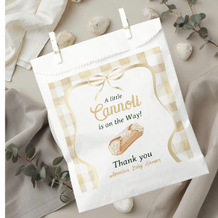 Sachets En Papier Petit Cannoli Beige Neutre Baby Shower Italien