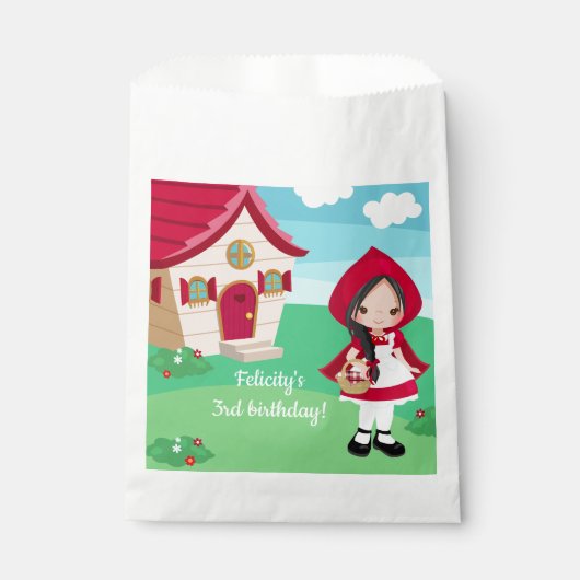 Sachets En Papier Petit chaperon Rouge Filles de conte de Fairytale (Devant)