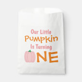Sachets En Papier Petit Citrouille 1er anniversaire (Devant)