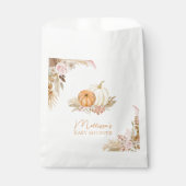 Sachets En Papier Petit Citrouille Automne Boho automne Baby shower (Devant)