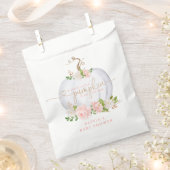 Sachets En Papier Petit citrouille en or rose (Coupé)