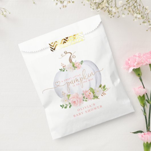 Sachets En Papier Petit citrouille en or rose (Scellé)