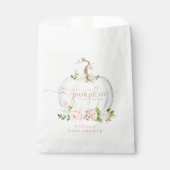 Sachets En Papier Petit citrouille en or rose (Devant)