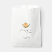 Sachets En Papier Petit Citrouille en route Baby shower (Devant)