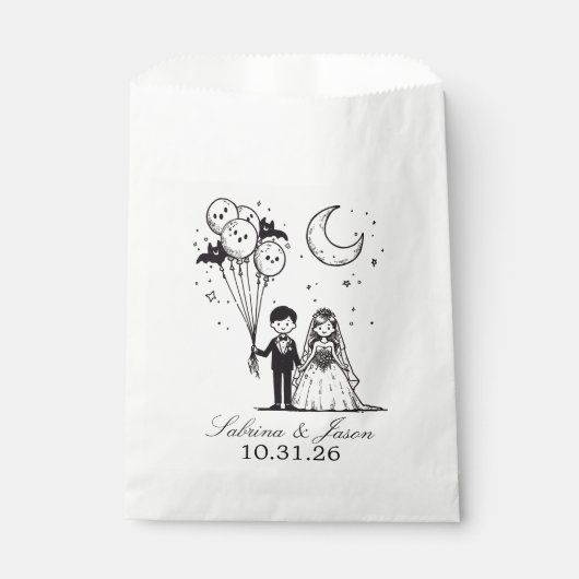 Sachets En Papier Petit couple éffrayant (Devant)