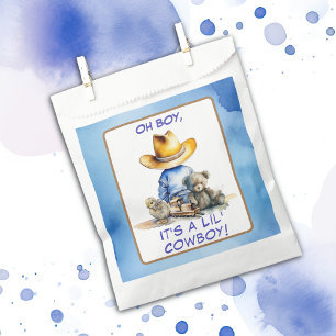Sachets En Papier Petit Cowboy Baby shower À Thème