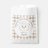 Sachets En Papier Petit Merci De Baby shower À Déverser Pour Venir (Devant)