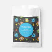 Sachets En Papier Petit Monster chalkboard thème Anniversaire (Devant)