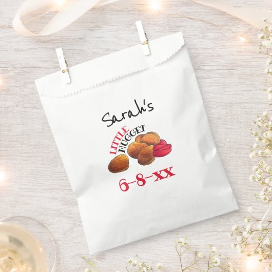 Sachets En Papier PETIT NUGGET Poulet Nuggets Baby shower alimentair (Coupé)