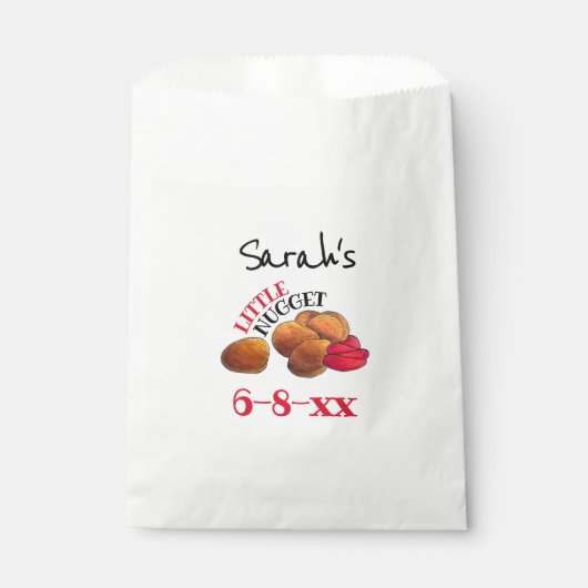 Sachets En Papier PETIT NUGGET Poulet Nuggets Baby shower alimentair (Devant)