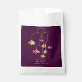 Sachets En Papier Petit Poisson Crimson Baby shower rouge (Devant)