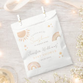 Sachets En Papier Petit rayon Soleil Soleil baby shower arc-en-ciel (Coupé)