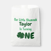 Sachets En Papier Petit Shamrock 1er anniversaire (Devant)