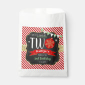 Sachets En Papier Petit Snowflake Turning 2 ! Noël 2 Anniversaire (Devant)