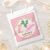Sachets En Papier Petite cowgirl cool et cactus fête d'anniversaire (Coupé)
