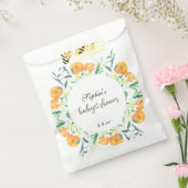 Sachets En Papier Petite douche de bébé orange (Scellé)