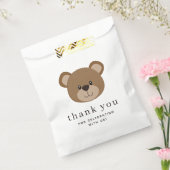 Sachets En Papier Petite face d'ours | 1er anniversaire Merci (Scellé)