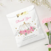 Sachets En Papier Petite fille Citrouille Bébé Saupoudrer Merci (Scellé)
