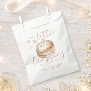 Sachets En Papier Petite fille de couleur rose pâle Baby shower F