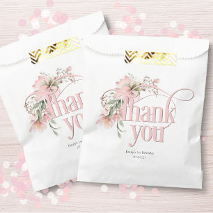 Sachets En Papier petite miss onderful Fleur sauvage 1er anniversair
