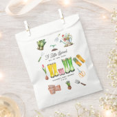 Sachets En Papier Petites Bottes rose Baby shower de jardinage (Coupé)