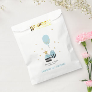 Sachets En Papier Petits gâteaux et Merci de l'anniversaire du