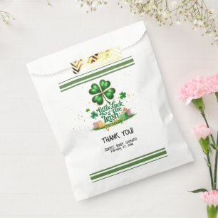 Sachets En Papier Peu de chance pour le Baby shower d'or Shamrock ir