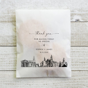 Sachets En Papier Philadelphie Skyline Mariage Merci Favoriser les s