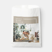 Sachets En Papier Photo de famille moderne | Joyeux Joyeux Joyeux Bé (Devant)