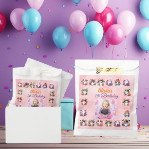 Sachets En Papier Photo de naissance d'Halloween de fille au petit f