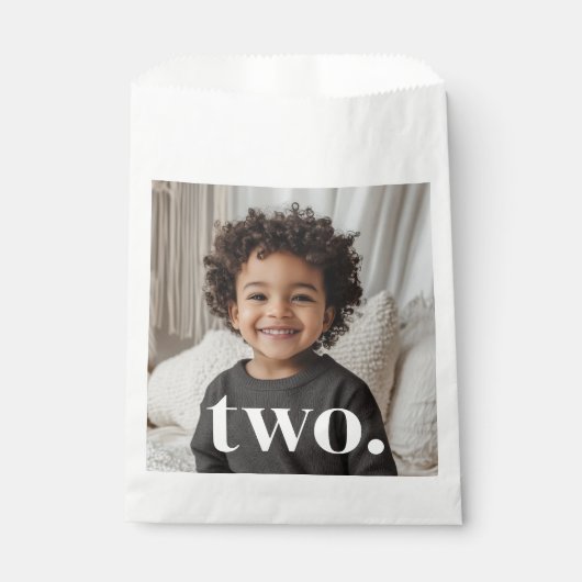 Sachets En Papier Photo du 2e anniversaire - deux (Devant)