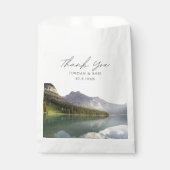 Sachets En Papier Photo du Mariage Lake Placid (Devant)
