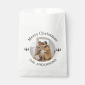 Sachets En Papier Photo famille Noël (Devant)