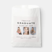 Sachets En Papier Photo Graduation Collage Diplômé Rose clair (Devant)