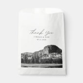 Sachets En Papier Photo Mariage Yellowstone noir & blanc (Devant)