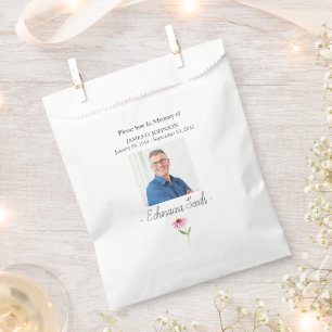 Sachets En Papier Photo Memorial Echinacea - Funérailles des semence