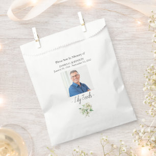 Sachets En Papier Photo Memorial Lily Seed Funeral
