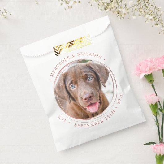 Sachets En Papier Photo personnalisée Elegant Rose Gold Personnalise (Scellé)